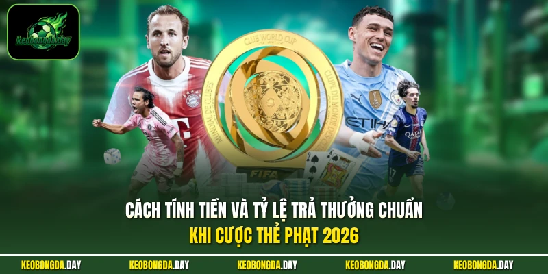 Cách tính tiền và tỷ lệ trả thưởng chuẩn khi cược thẻ phạt 2026